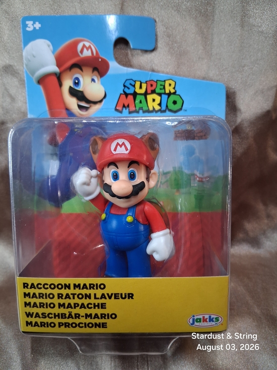 Jakks Pacific Other - Super Mario Raccoon Mario 2.5 Inch Action Figure Jakks Pacific NIB